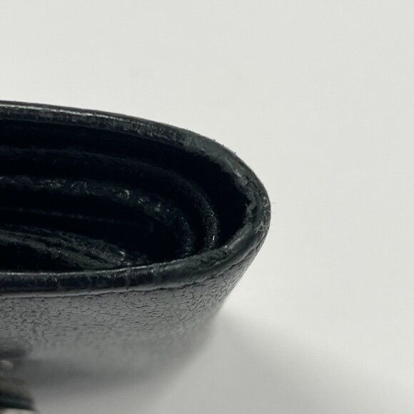 Gucci Eclipse Insignia Black Leather Compact Wallet - Preowmned - Picture 2 of 14